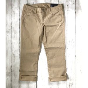American Eagle Artist Khakis Rolled Capris-Size 10